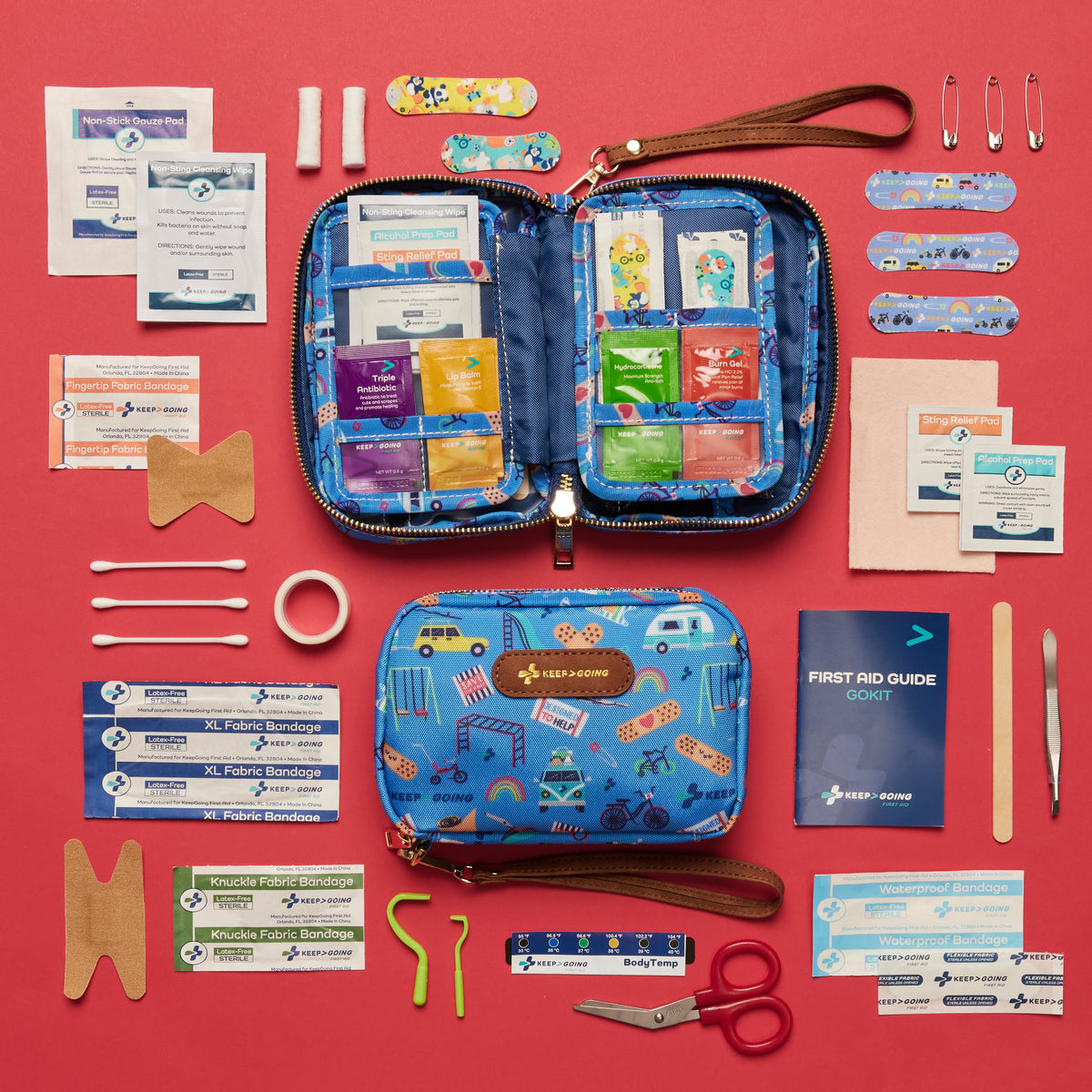 Medicine Storage Bag, First Aid Storage Pouch,Travel Emergency Kit,Basics  for kids 
